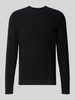 MCNEAL Strickpullover mit gerippten Abschlüssen Black