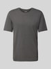 Jack & Jones T-shirt met geribde ronde hals Antraciet gemêleerd