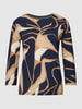 Betty Barclay Longsleeve mit Allover-Muster Marineblau