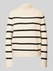 Christian Berg Woman Strickpullover mit Turtleneck Beige