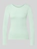 Marc Cain Longsleeve aus Baumwoll-Mix Mint