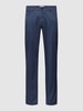 Brax Hose mit Strukturmuster Modell 'Cadiz' Blau Melange