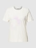 Esprit T-Shirt mit Ziersteinbesatz Offwhite