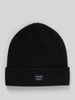 Jack & Jones Czapka beanie z detalem z logo Czarny