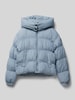 Garcia Relaxed Fit Steppjacke mit Kapuze Bleu