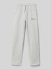 CHAMPION Straight Leg Sweatpants mit Label-Stitching Mittelgrau Melange