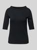 Marc Cain T-Shirt mit U-Boot-Ausschnitt Black