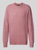 Scotch & Soda Regular Fit Strickpullover mit Rundhalsausschnitt Rosa