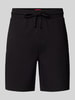 HUGO Sweatshorts mit elastischem Bund Modell 'Austin' Black