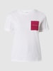 Joseph Janard T-Shirt mit Flockprint Fuchsia