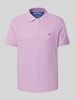 Fynch-Hatton Regular fit poloshirt met logostitching Lila