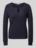 Tom Tailor Regular Fit Strickpullover mit Wollanteil Marine