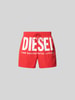 Diesel Badehose mit elastischem Bund Rot