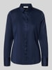 ETERNA Overhemdblouse met knoopsluiting Donkerblauw