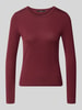 VERO MODA Slim Fit Langarmshirt aus Lyocell-Mix Modell 'ADA' Bordeaux