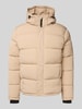 Pepe Jeans Regular Fit Steppjacke mit abnehmbarer Kapuze Modell 'JOBIAS' Beige