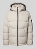 Marc O'Polo Regular Fit Daunenjacke mit abnehmbarer Kapuze Beige