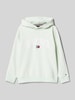 Tommy Hilfiger Kids Hoodie mit Label-Stitching Modell 'VARSIRY' Mint Melange