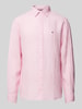 Tommy Hilfiger Regular Fit Freizeithemd aus Leinen Modell 'PIGMENT' Pink