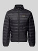 EA7 Emporio Armani Daunenjacke mit Label-Print Modell 'TRAIN CORE' Black