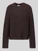 Jake*s Casual Regular Fit Pullover mit Woll-Anteil Dunkelbraun