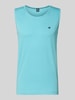 LERROS Tanktop mit Rundhalsausschnitt und Logo-Print Tuerkis