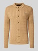Polo Ralph Lauren Strickjacke mit Knopfleiste Beige