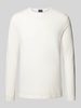 OLYMP Level Five Slim Fit Langarmshirt aus Baumwoll-Mix Offwhite