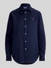 Polo Ralph Lauren relaxed fit overhemdblouse van puur katoen Donkerblauw