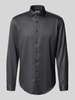 Jake*s Slim Fit Businesshemd in Premiumqualität Anthrazit