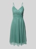 TROYDEN COLLECTION Cocktailkleid mit Taillenband Petrol