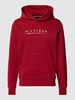 Tommy Hilfiger Hoodie met labelprint Rood
