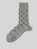 Burlington Socken im Allover-Look Modell 'CHRISTMAS TREE' Mittelgrau
