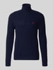 Polo Ralph Lauren Slim Fit Pullover aus Woll-Kaschmir-Mix Marine