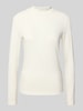 s.Oliver RED LABEL Slim Fit Langarmshirt aus Viskose-Mix Offwhite