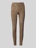 Only Slim fit legging in suèdelook, model 'ANGALI LIFE' Taupe