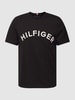 Tommy Hilfiger T-Shirt mit Label-Stitching Modell 'ARCHED TEE' Black