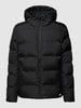 CARS JEANS Steppjacke mit Label-Patch Modell 'Zommy' Schwarz