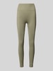 BORN LIVING YOGA Sportleggings mit Label-Detail Modell 'Annapurna' Schilf