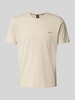 BOSS T-shirt met labelstitching, model 'MIX&MATCH' Beige