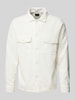 OLYMP Level Five Slim Fit Freizeithemd aus reiner Baumwolle im Cord-Look Weiss