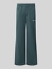 PEGADOR Loose Fit Sweatpants aus Baumwoll-Mix mit Label-Detail Dunkelgruen