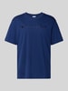 CHAMPION T-Shirt mit Label-Stitching Modell 'ICONS' Marine