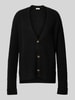 Christian Berg Woman Strickjacke mit Knopfleiste Black