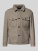 SELECTED HOMME Regular fit jack met wol, model 'MITCH' Taupe