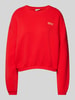 American Vintage Sweatshirt met labelprint, model 'IZUBIRD' Rood