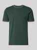 Christian Berg Men T-shirt w kroju regular fit z haftowanym logo Butelkowy zielony