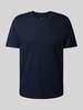 MCNEAL T-Shirt mit geripptem Rundhalsausschnitt Dunkelblau