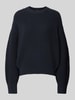 Jake*s Casual Gebreide pullover met raglanmouwen Donkerblauw