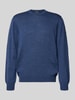 MAERZ Muenchen Gebreide pullover van merinowol Oceaanblauw gemêleerd
